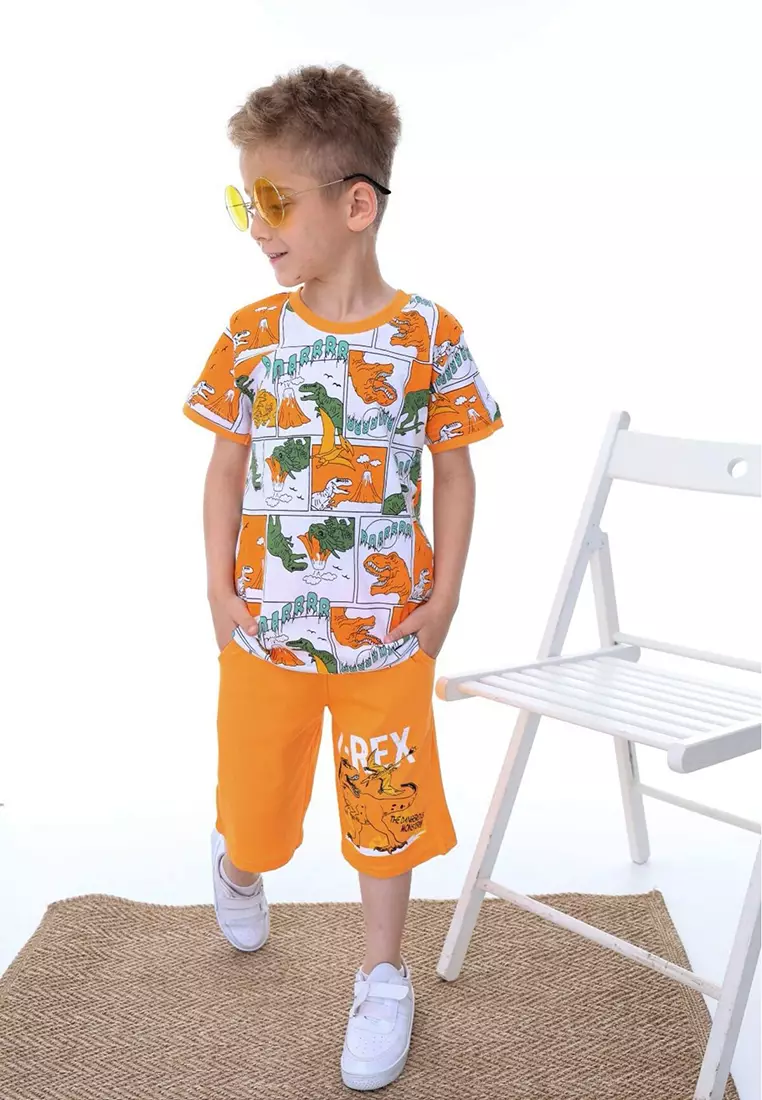 Round Neck T-Shirt & Shorts Set