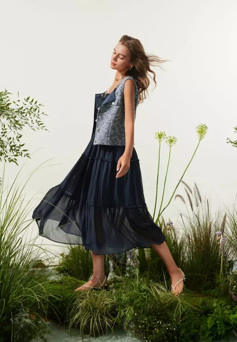 G2000 Smocked Tiered Maxi Dress