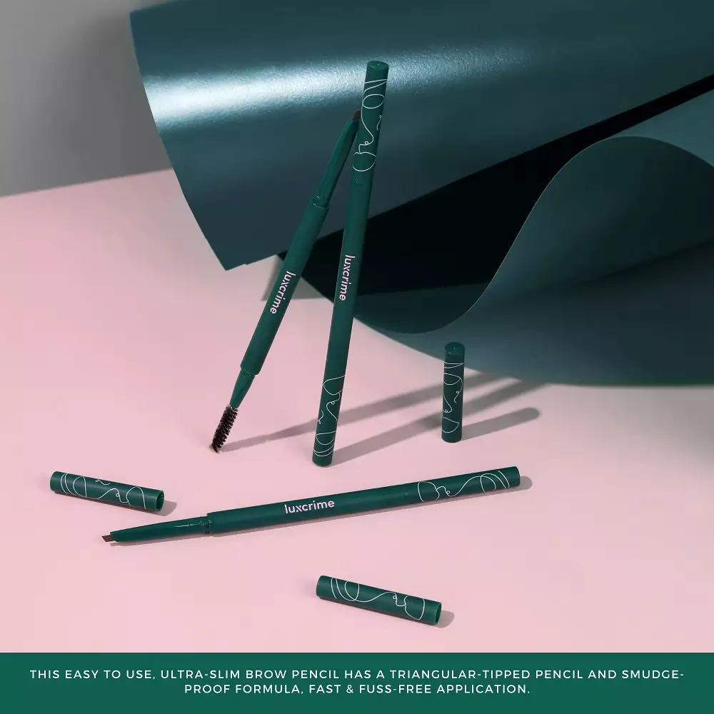Luxcrime Slim Triangle Precision Brow Pencil in Dark Brown