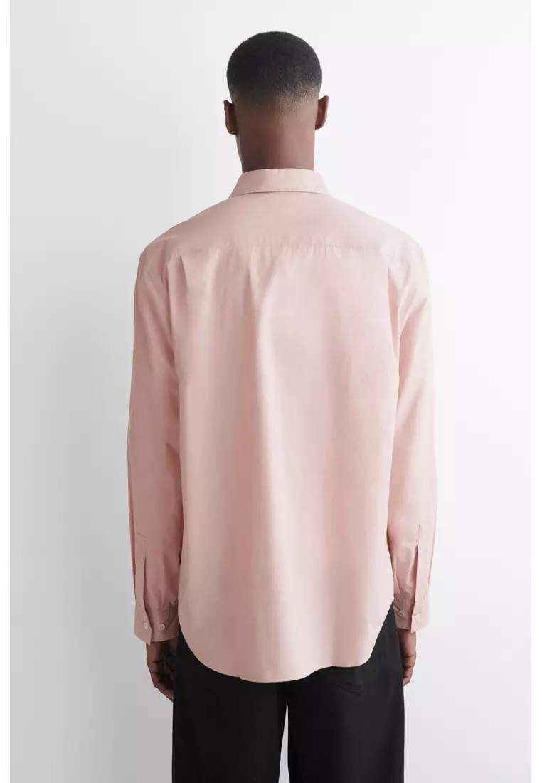 RELAXED PIMA COTTON-POPLIN SHIRT