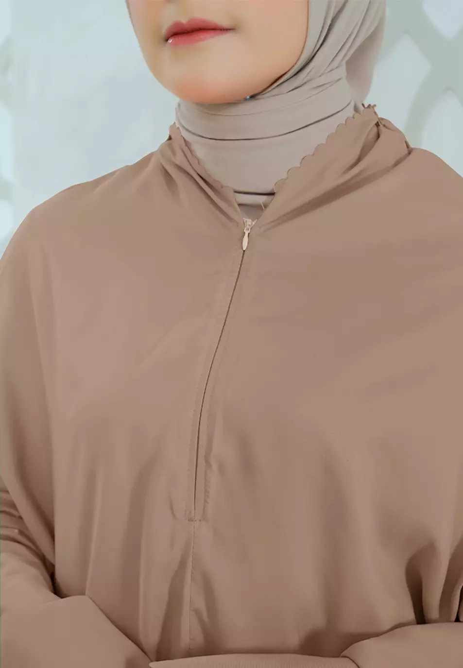 Zelena - Mukena Basic Sabira Lasercut 2in1 Prayer Set - Dewasa