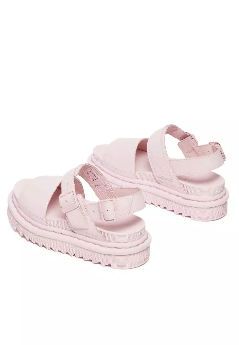 VOSS LEATHER STRAP SANDALS - PINK