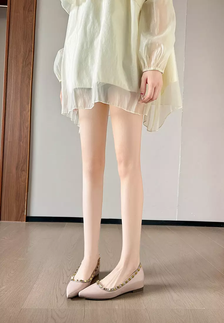 4CM內增高鉚釘高跟鞋 WW8916-2