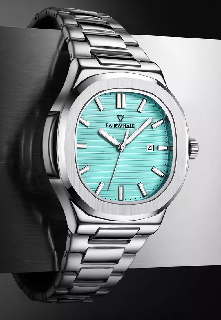 Unisex Quartz Watch, 39mm, Turquoise Dial, Metal Bracelet