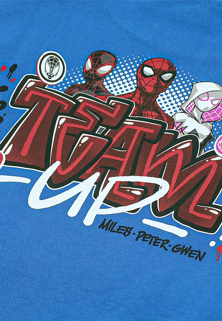 Spiderman Boys "Team Up" Oversize Graphic T-Shirt