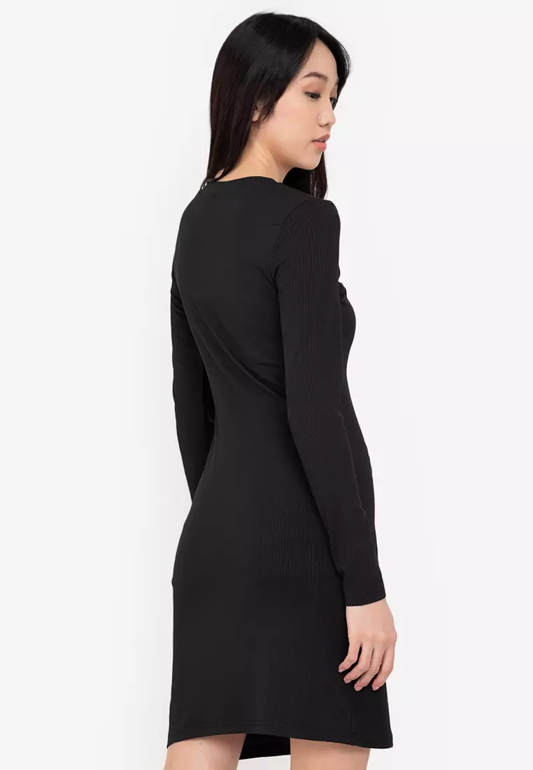 ZALORA BASICS Reflective Piping Bodycon Dress 2024 Buy ZALORA