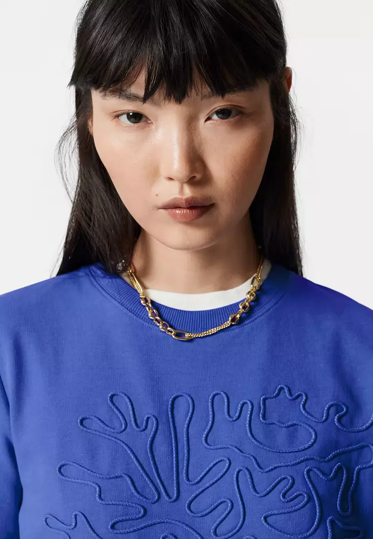 Floral-Appliqué T-Shirt