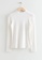 & Other Stories white Frilled Long Sleeve Top 251CBAA3F205C3GS_4
