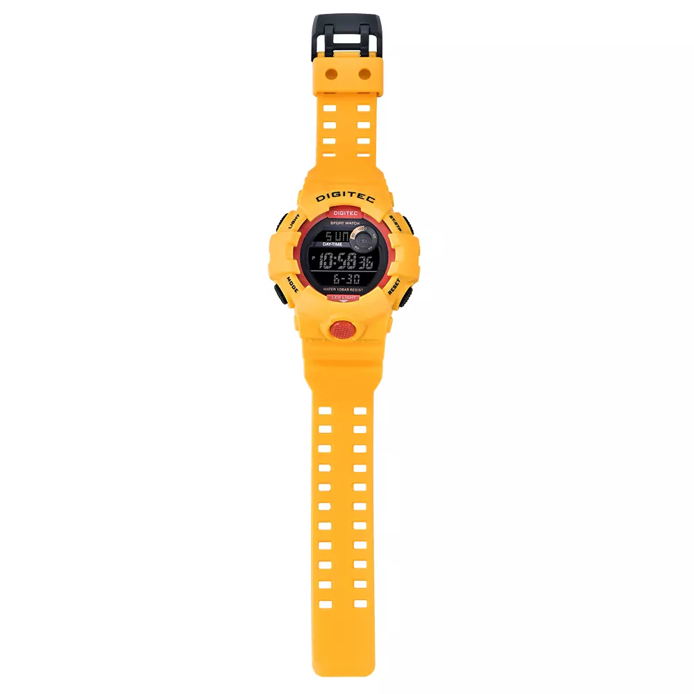 DIGITEC Jam Tangan Digital Pria DG-5112T WATER RESIST With Digital Features BRGL-4W Black Yellow