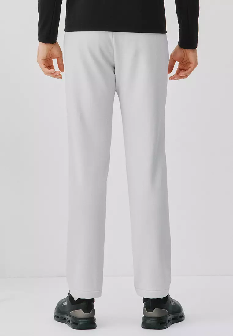 男裝 K-SWISS LOGO 內層磨絨直腳休閒褲