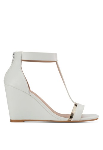 T-Strap High Wedges
