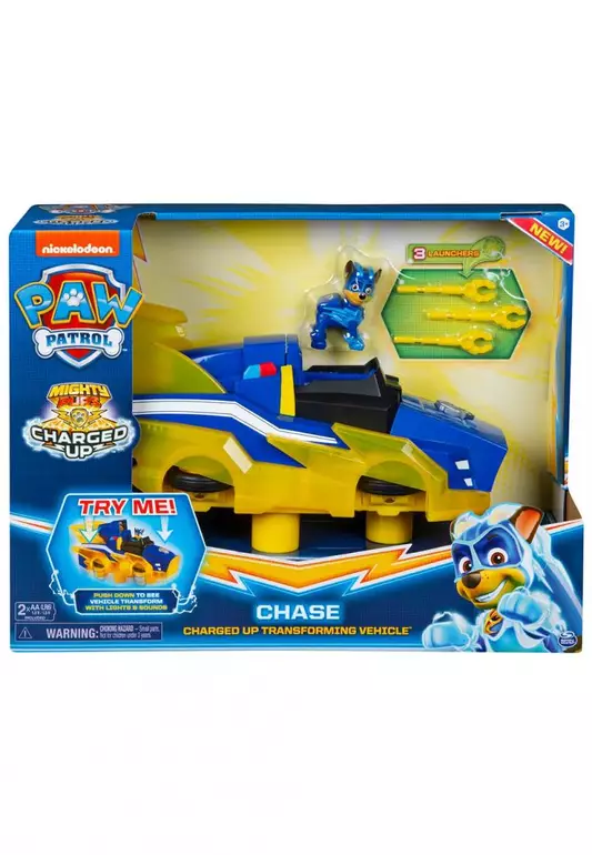 Mighty Pups Charged Up Transforming Deluxe Vehicle - Chase