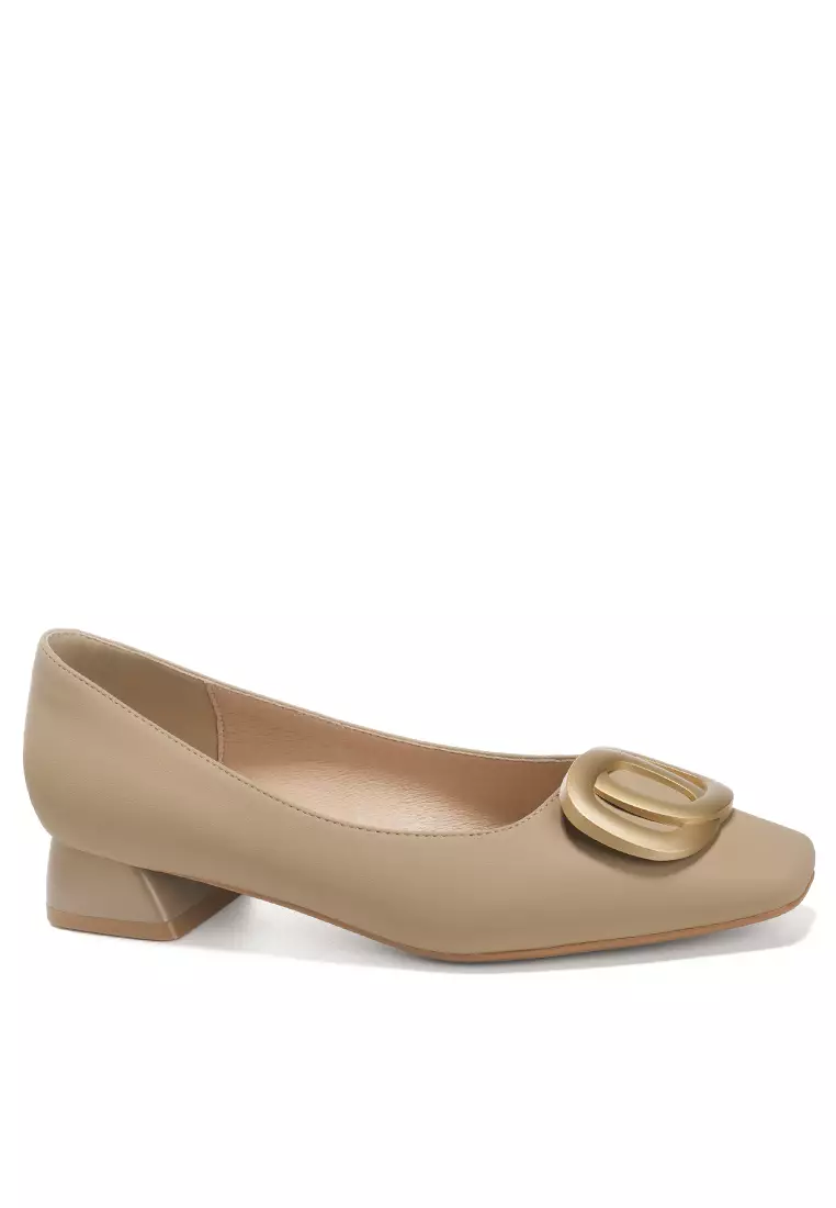 Discount on Twenty Eight Shoes  shoes - SKU: 3cm Buckle Microfiber Leather Pumps By213-18