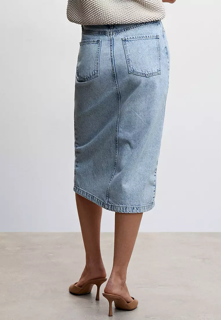 Denim midi sales skirt philippines