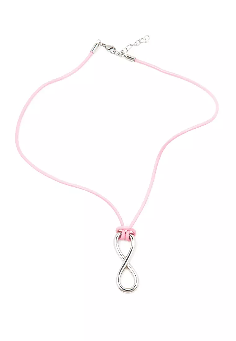 Buy Silverworks Big Leather Infinity Necklace 2024 Online ZALORA