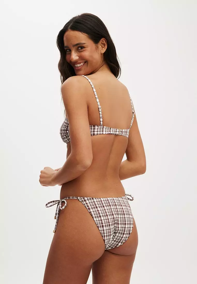 Twist Front Strapless Bandeau Bikini Top