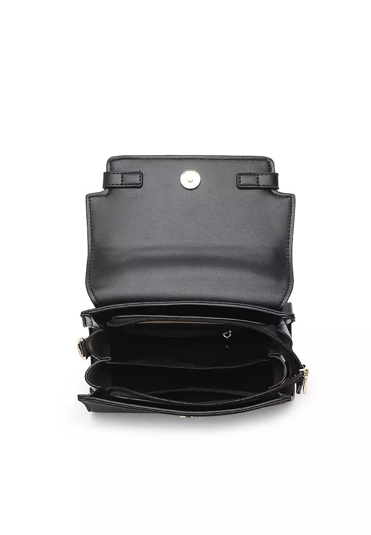 Women's Top Handle Bag / Sling Bag / Crossbody Bag / Shoulder Bag (Tas Tangan Wanita / Tas Selempang Wanita / Tas Bahu Wanita) - Hitam