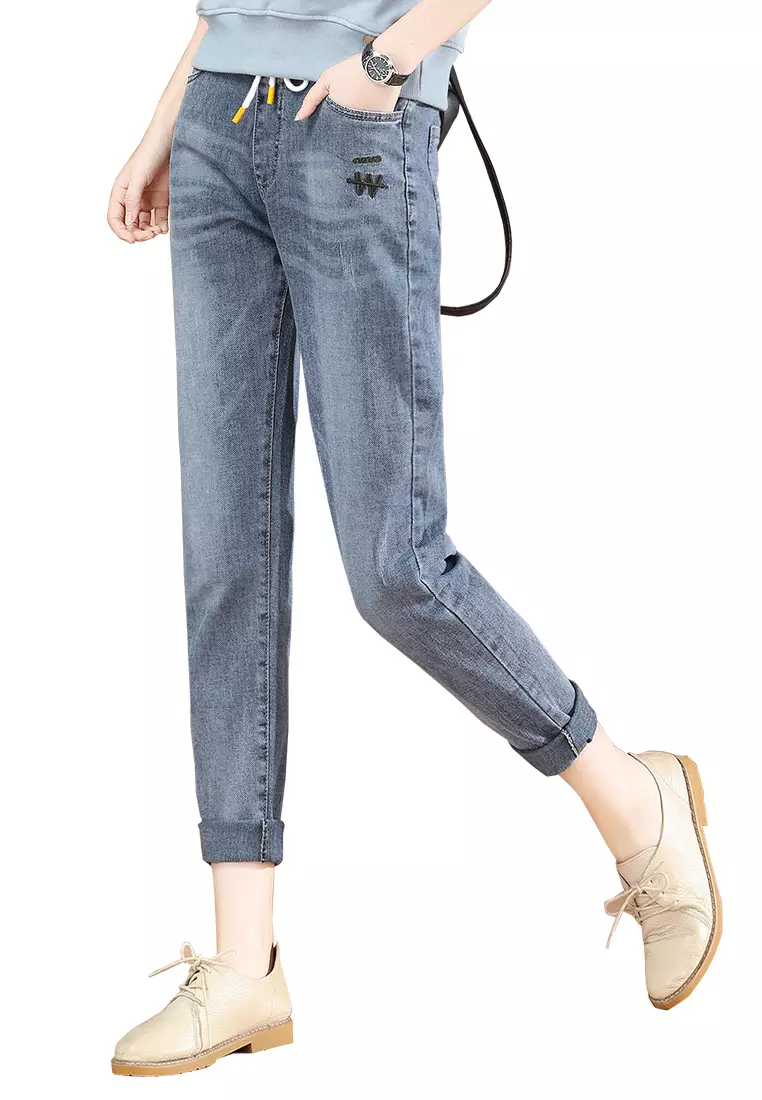 Girls denim trousers hot sale