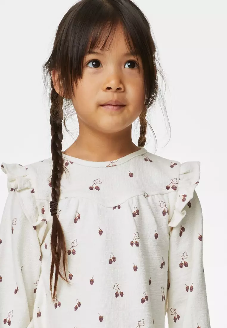 Pure Cotton Fruit Print Top