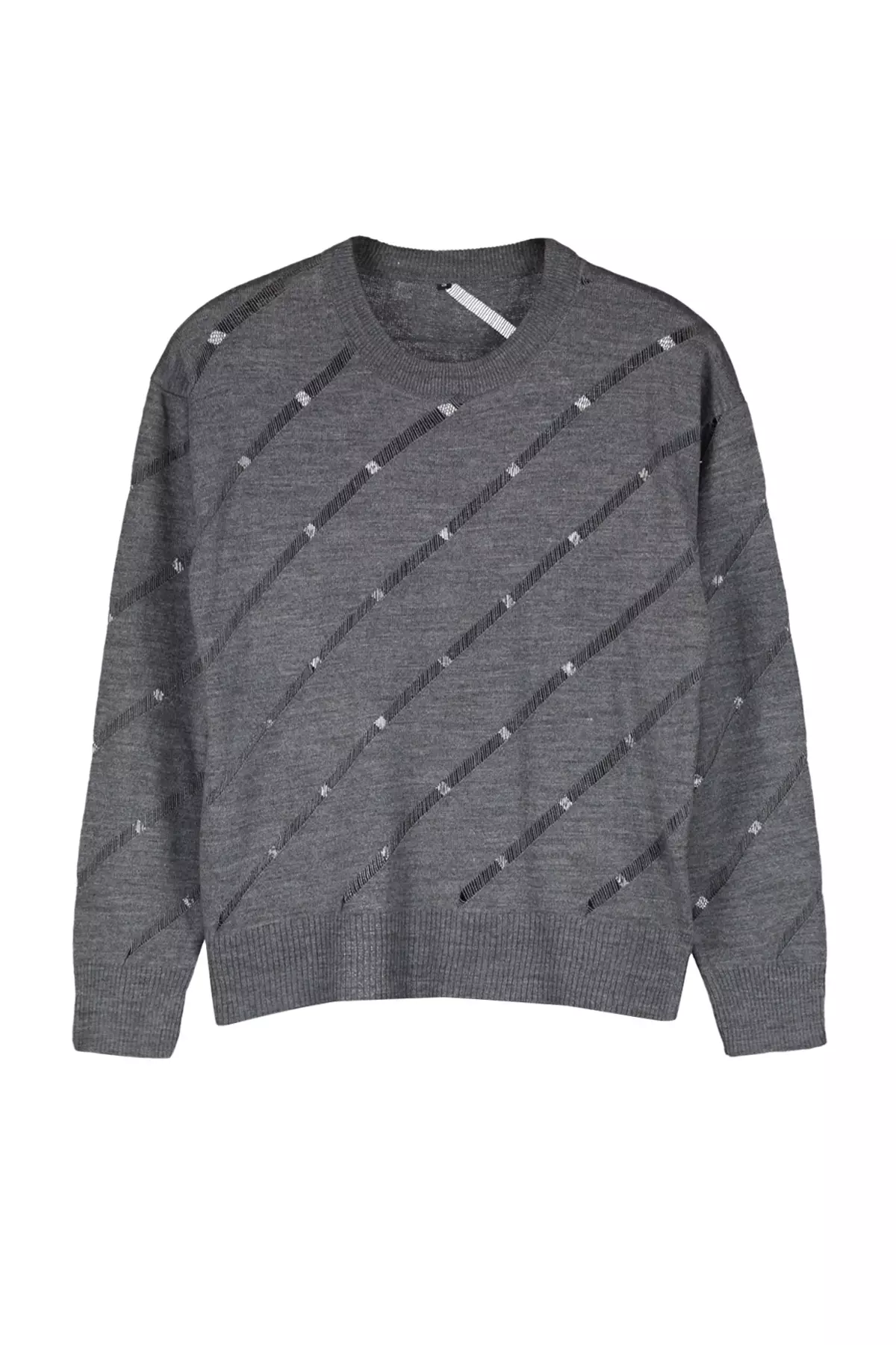 Openwork/Perforated Knitwear Sweater