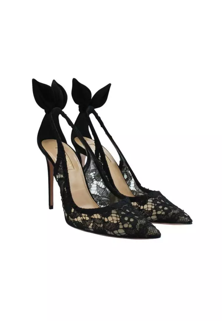 Pumps with bow on back sale