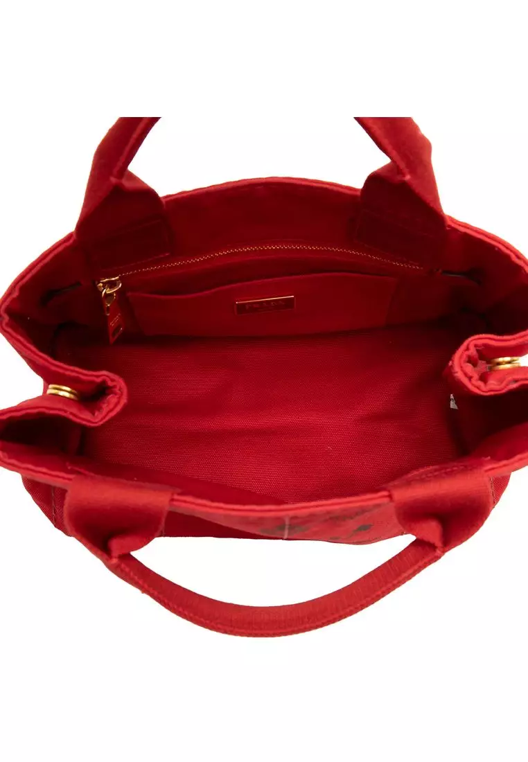 Pre-Loved Prada Small Canvas Canapa Logo Tote