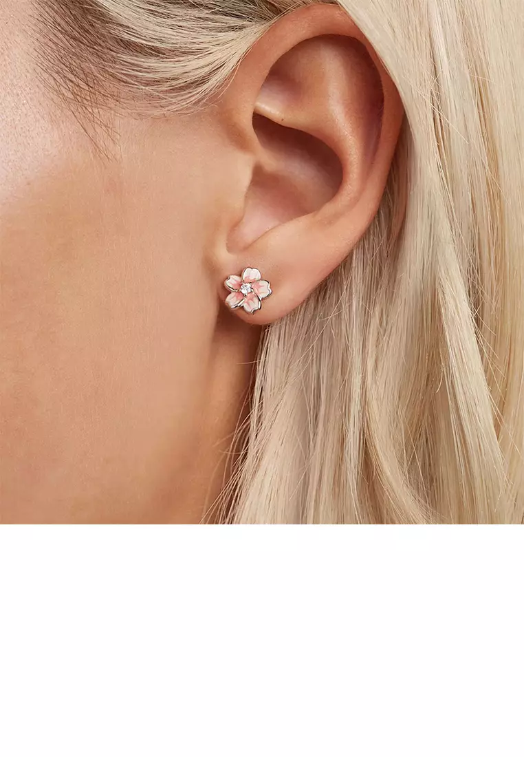 Cherry blossom outlet stud earrings