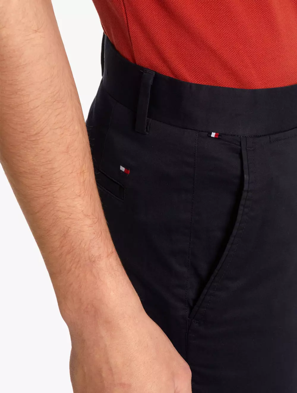 Tommy Hilfiger - Denton Chino Straight Fit Stretch Pants - Navy - Navy