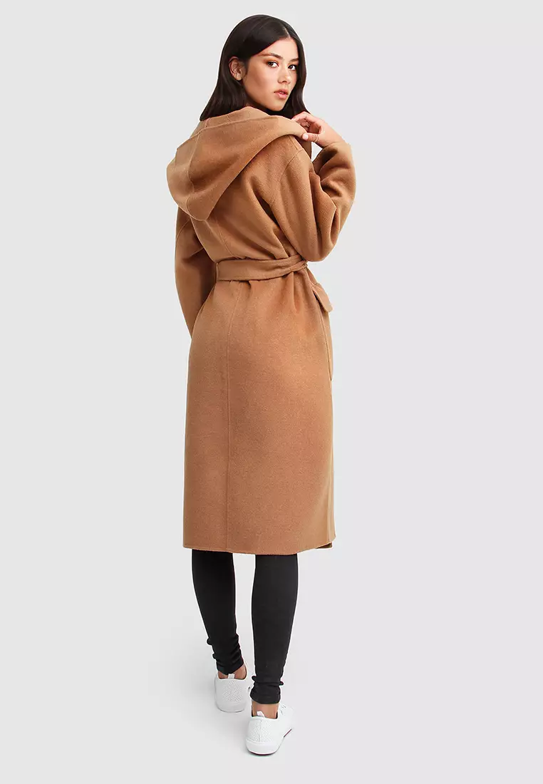 Camel robe coat on sale