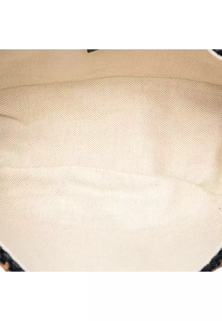Pre-Loved Gucci Small Gg Marmont Raffia Crossbody