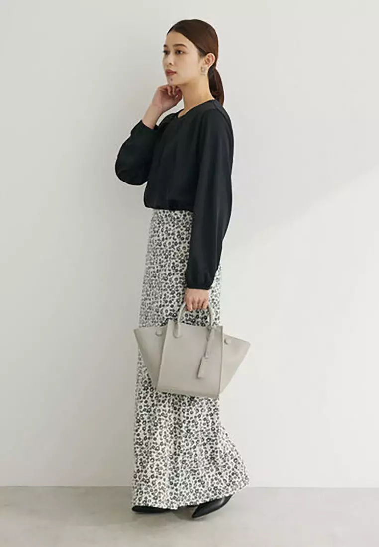 Green Parks - Takumi Pattern Flower Skirt Light Gray