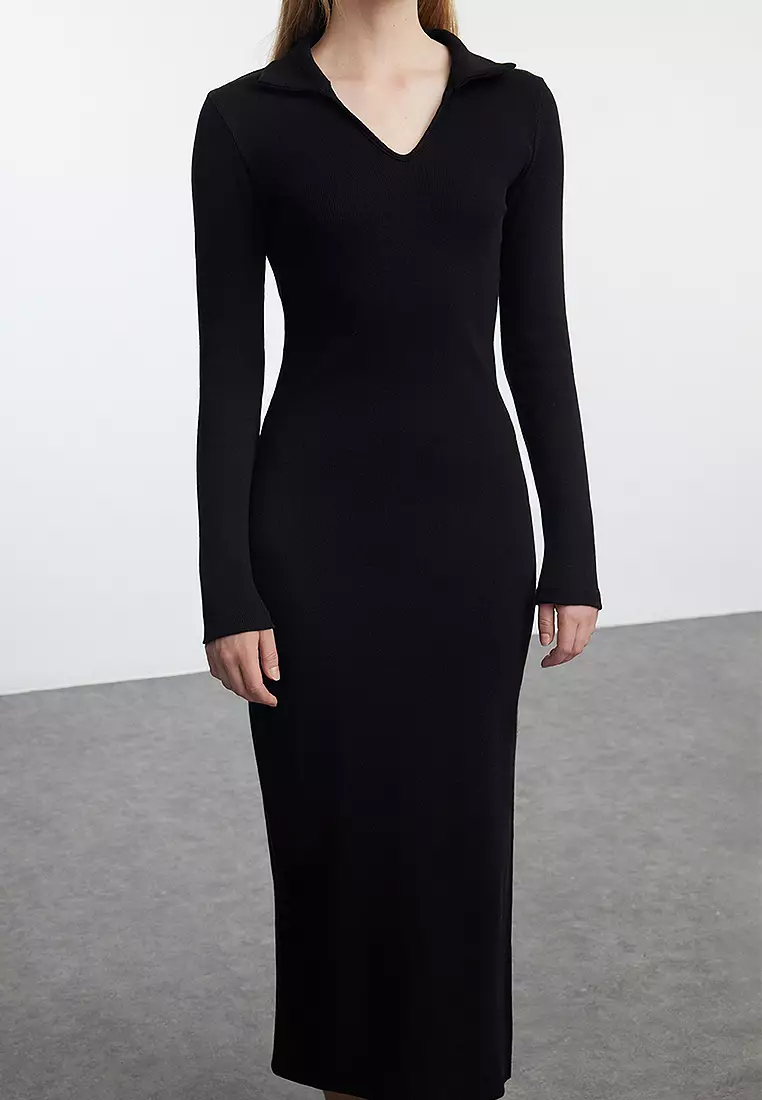 Midi Long Fitted Dress