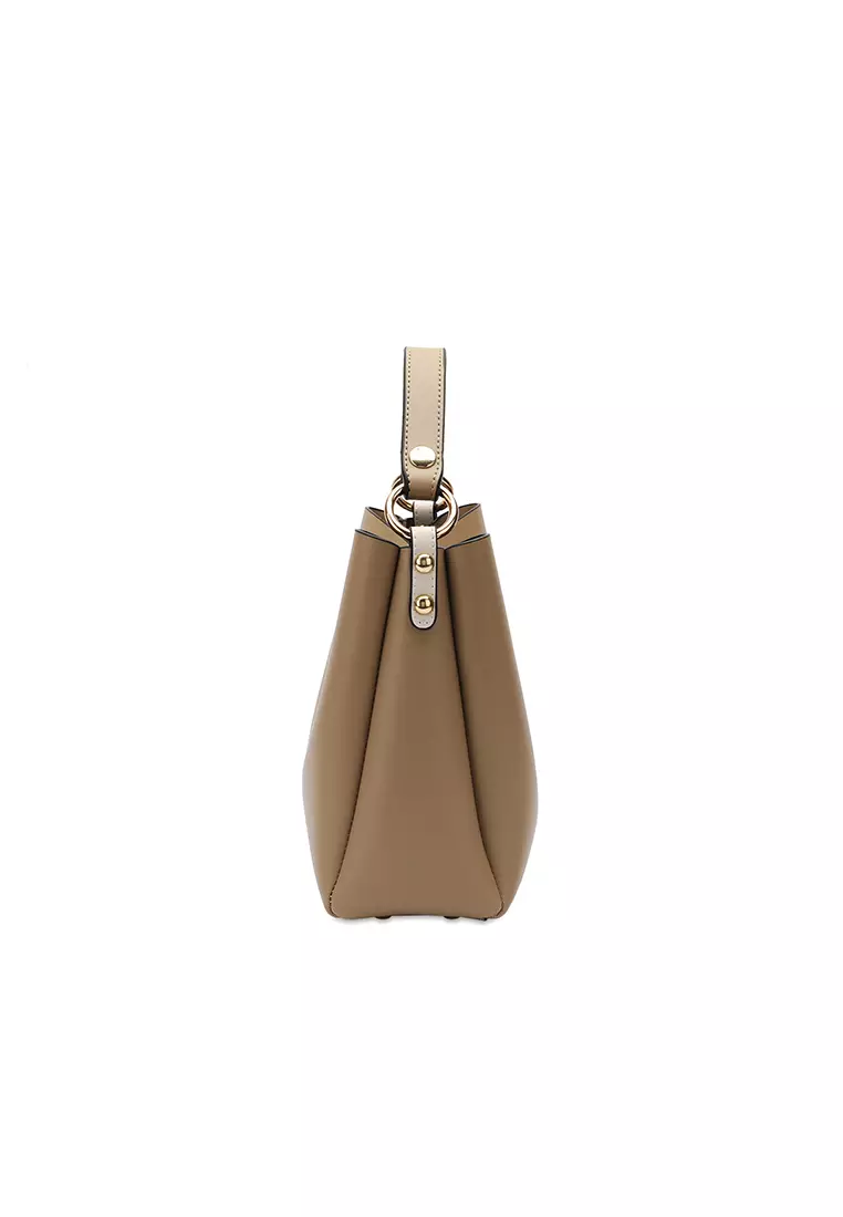 2-In-1 Top Handle Bag Sling Bag & Sling Bag (二合一 手拿袋 & 斜孭袋) - 米黃色