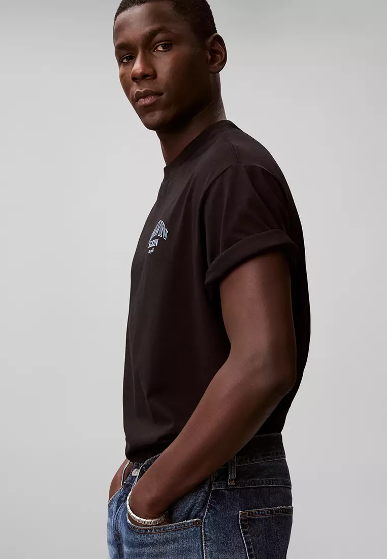 Relaxed Jersey Embossed Monologo T-Shirt - Calvin Klein Jeans