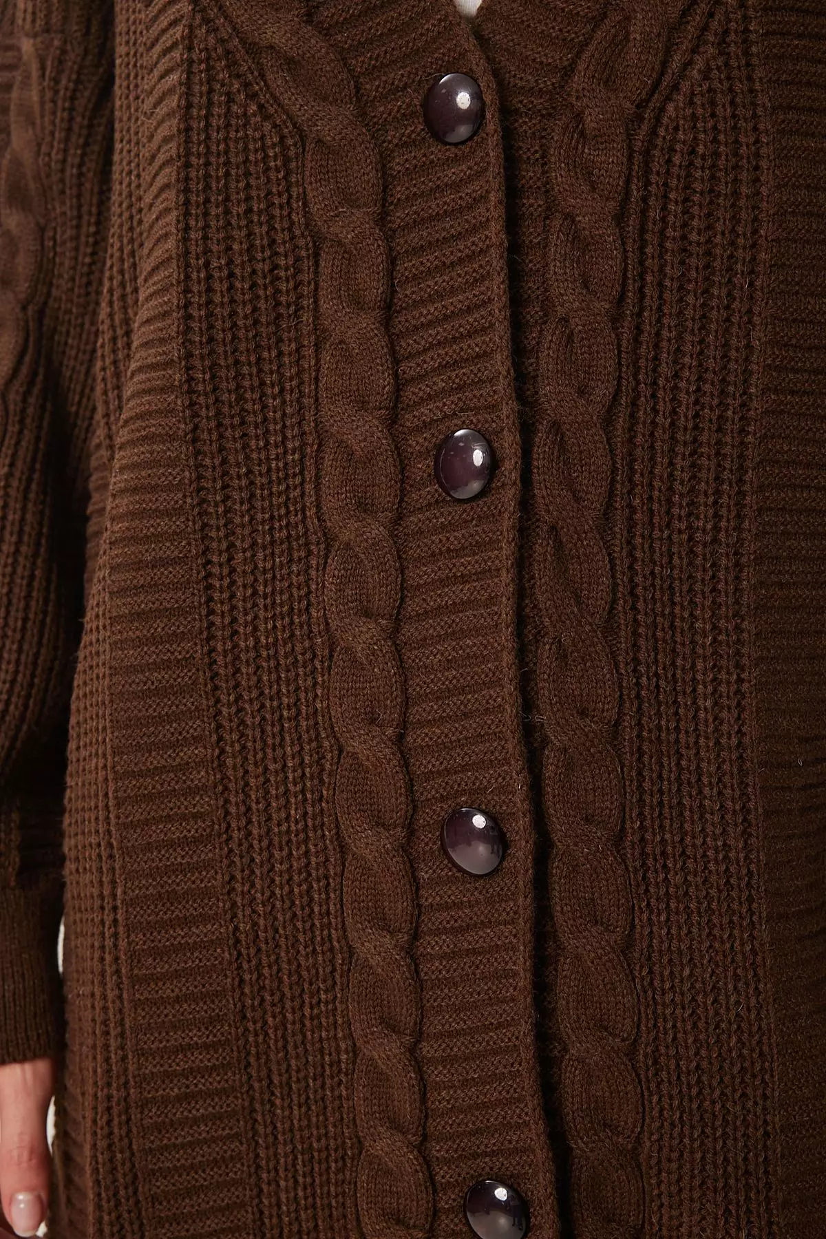 Braided Knit Cardigan