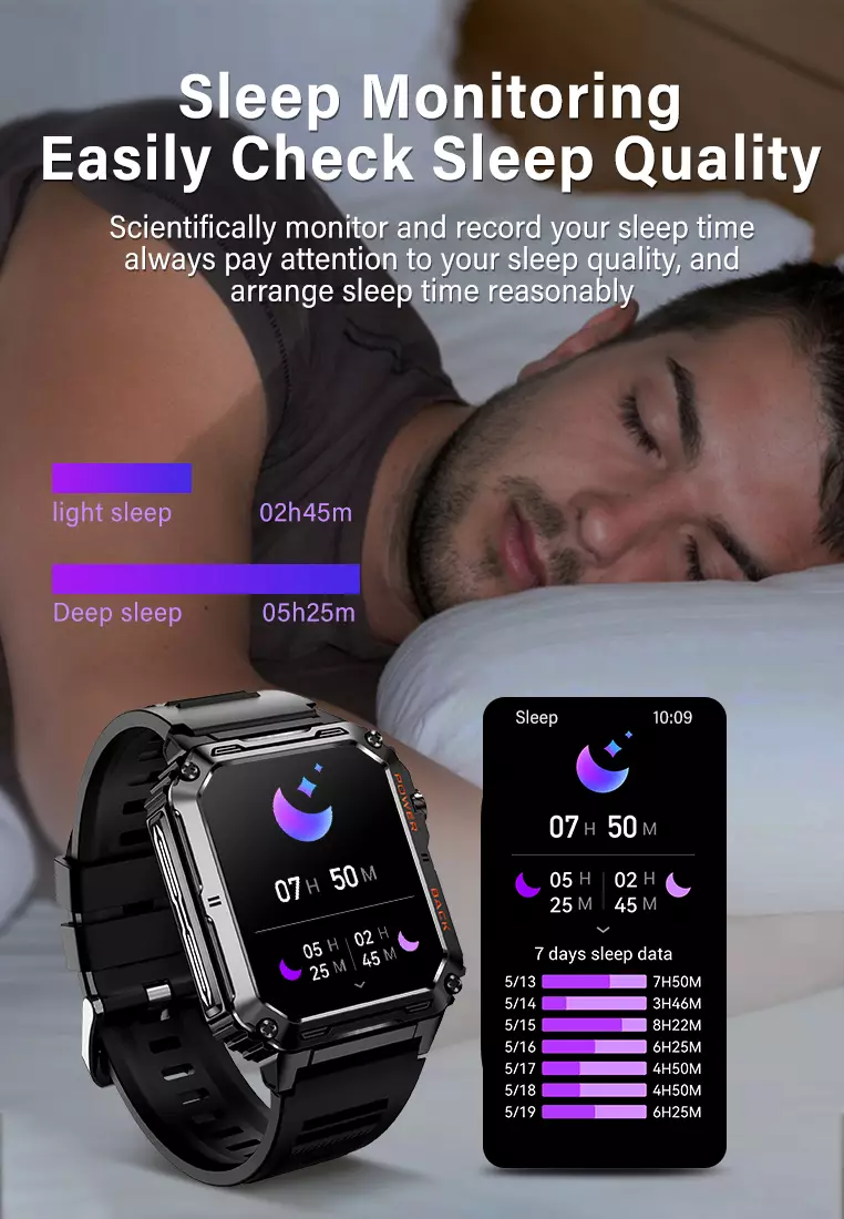 Smart Watch P3 Anti-scratch Jam Running Pria Pace 100+ Sports Mode Bluetooth Call Smartwatch 380mAh Long Battery Life Black