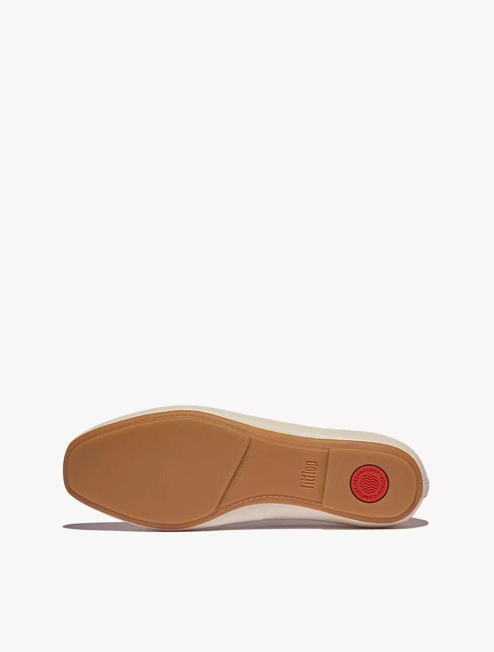 Fitflop Delicato Bow Soft Leather Ballet Flats - Paris Beige