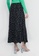 Mango black Slit Floral Skirt DC92AAA90916B1GS_1