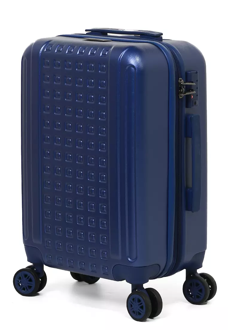 Carlton Koper Hardcase TSA Lock Unisex Size 20 Inch Suitcase Large Compartment Expander Zipper Material Polycarbonate ORIGINAL - Blue