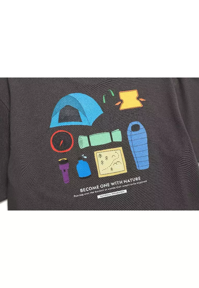 Unisex Camping Graphic Short Sleeve Tee