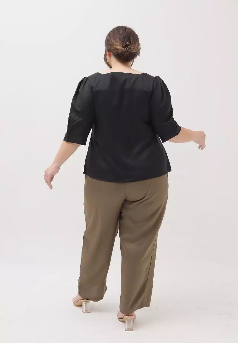 Plus Size Blouse Aubree Black