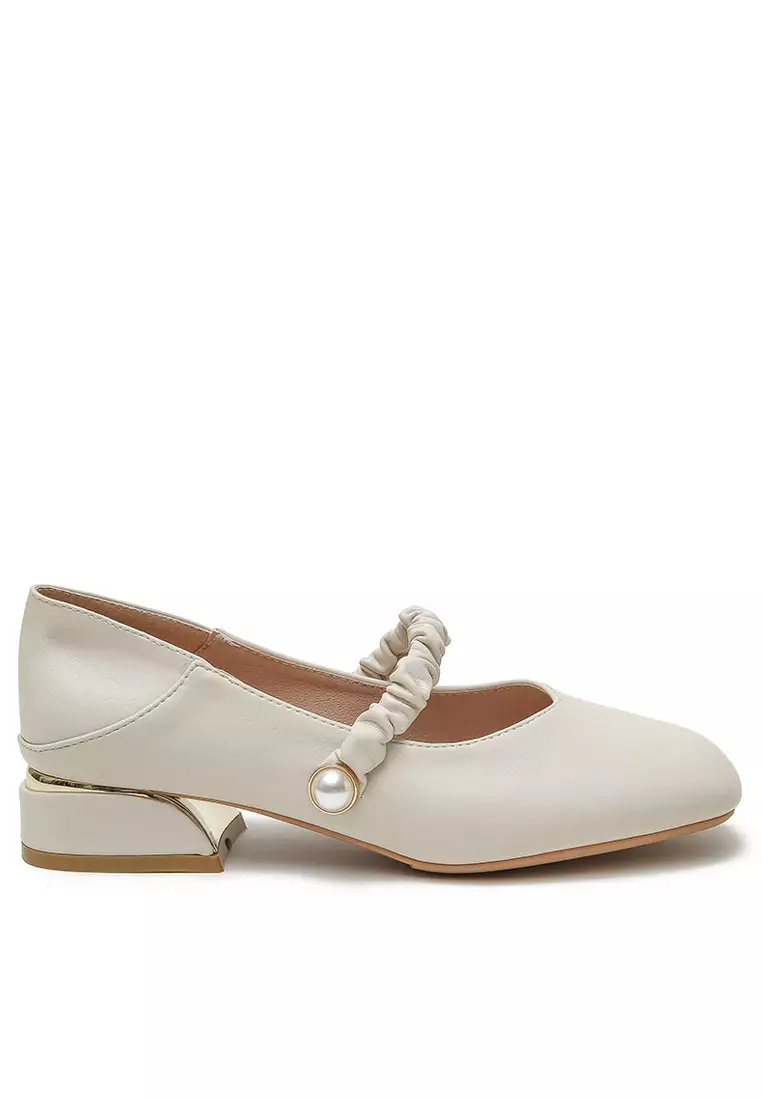 Discount on Twenty Eight Shoes  shoes - SKU: Pleated Strap Mary Jane Shoes YLT189-21