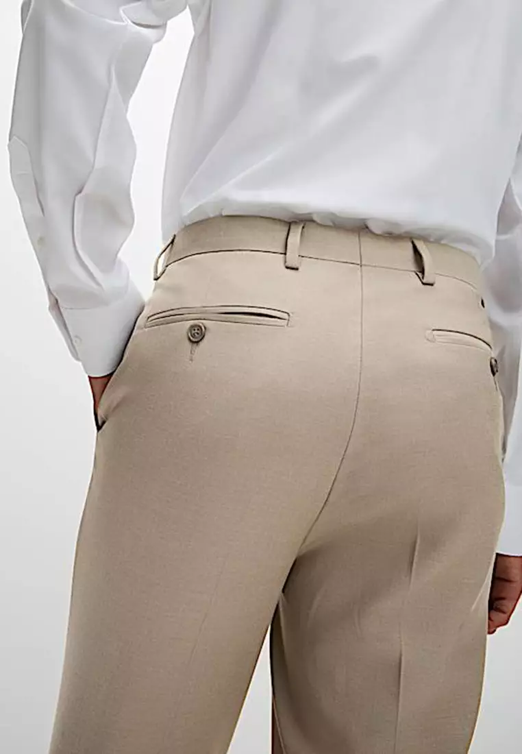 Slim Fit Stretch Suit Trousers