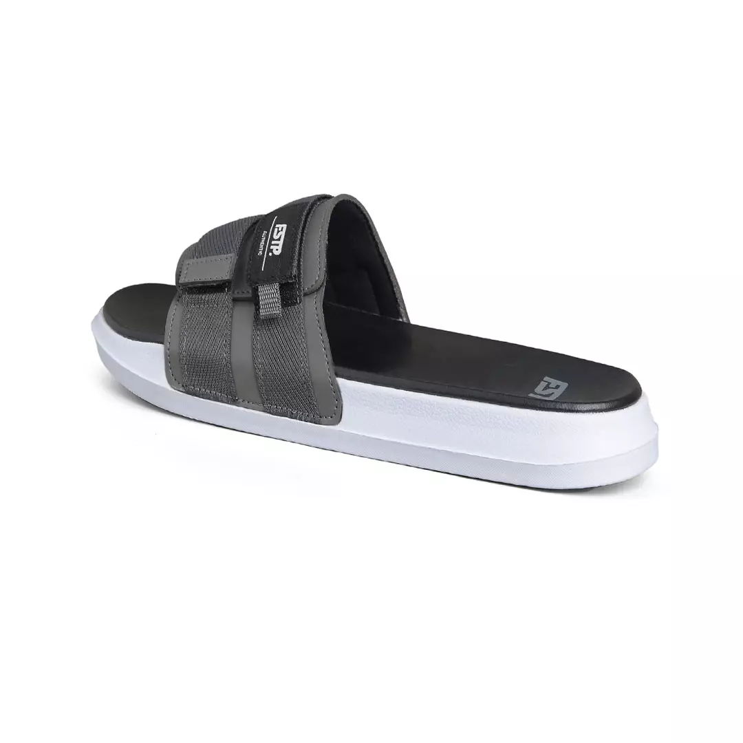 Footstep Footwear Sandal Slide Pria Wanita Stereo Grey White Sandal Slip
