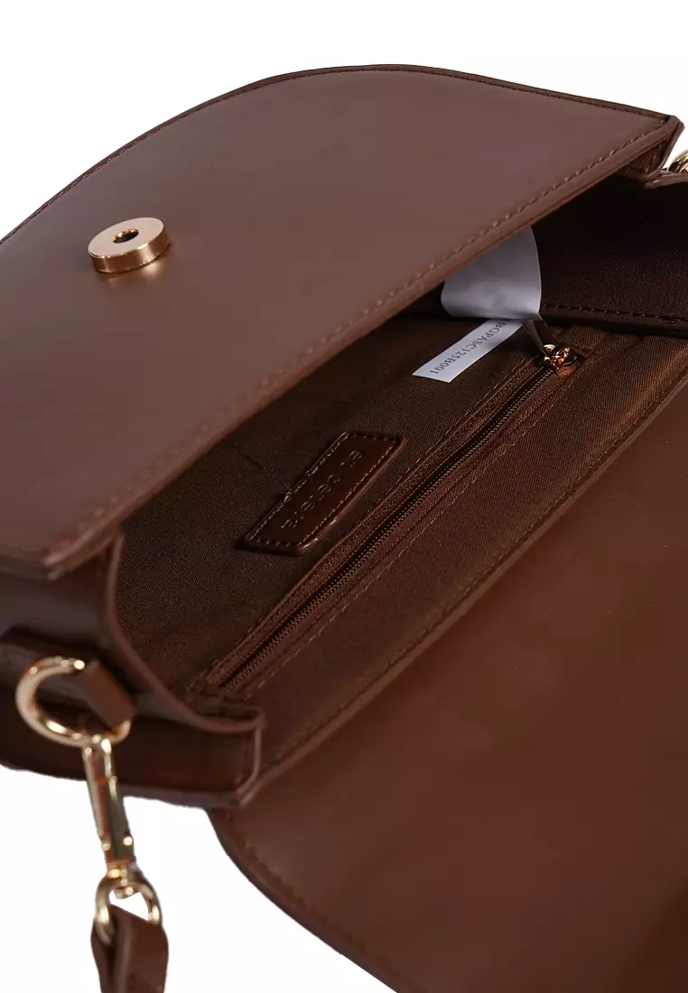 Sling Bag With Woven Motif