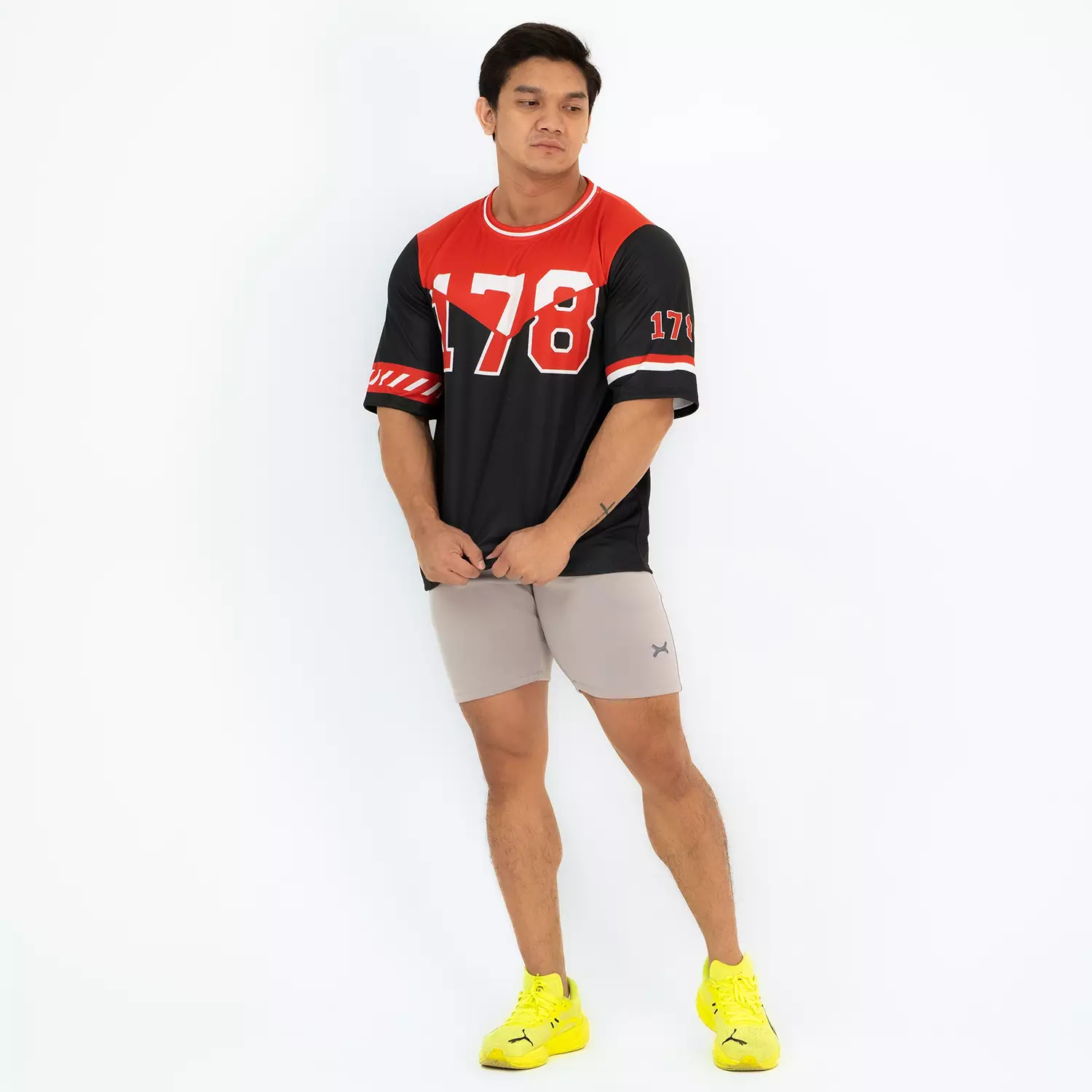 Oversize Jersey American Football Style 178 series Black