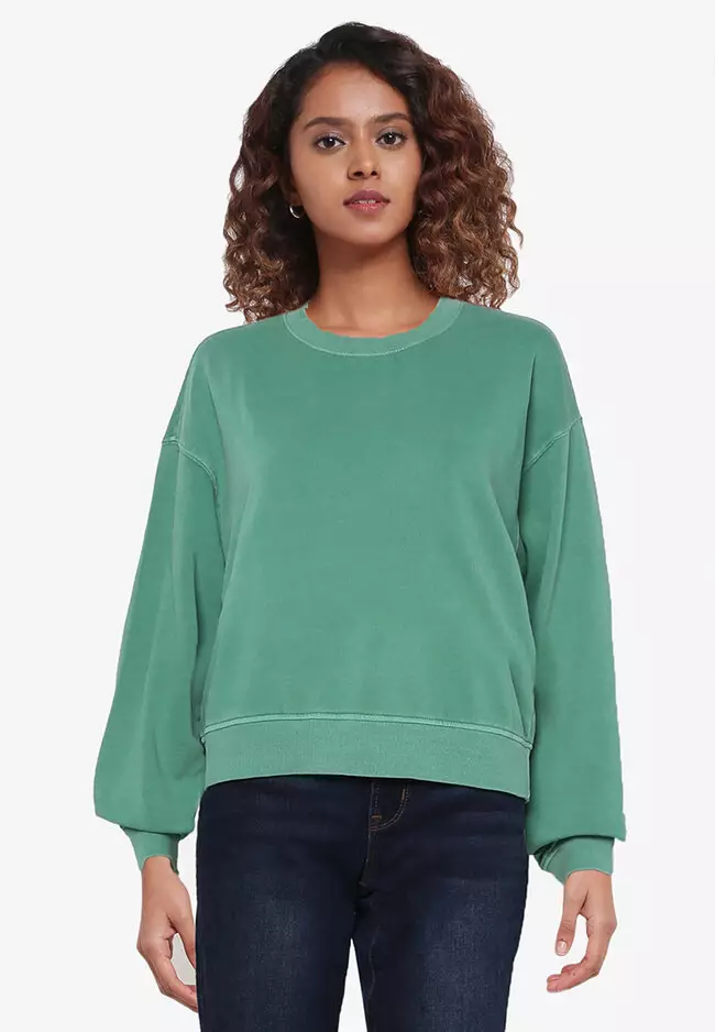 Buy Old Navy Crop Crew Neck Sweatshirt 2023 Online | ZALORA Singapore