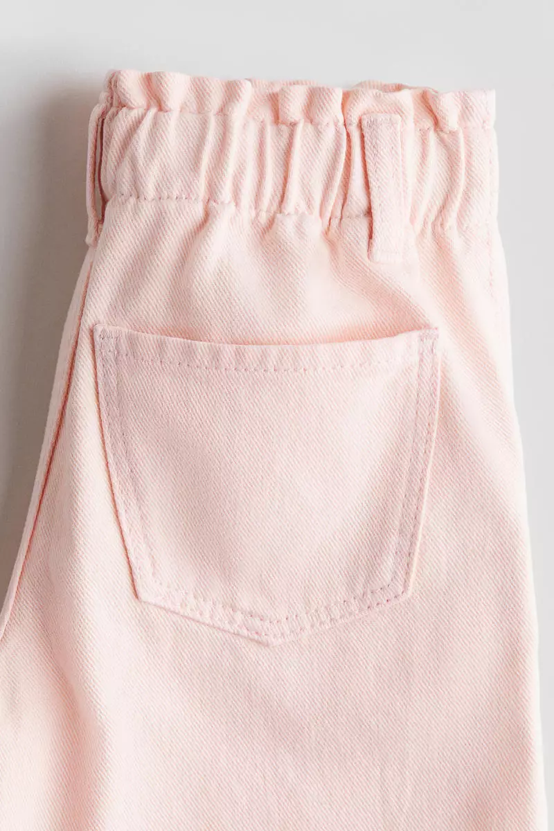 Wide Leg paper bag jeans