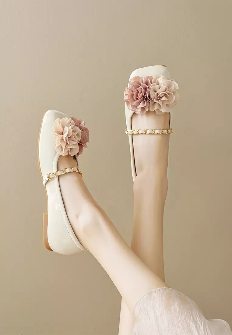 Flower Strap Mary Jane Shoes WW89-1
