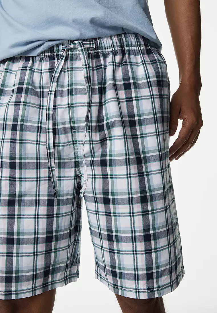 Pure Cotton Checked Pyjama Set